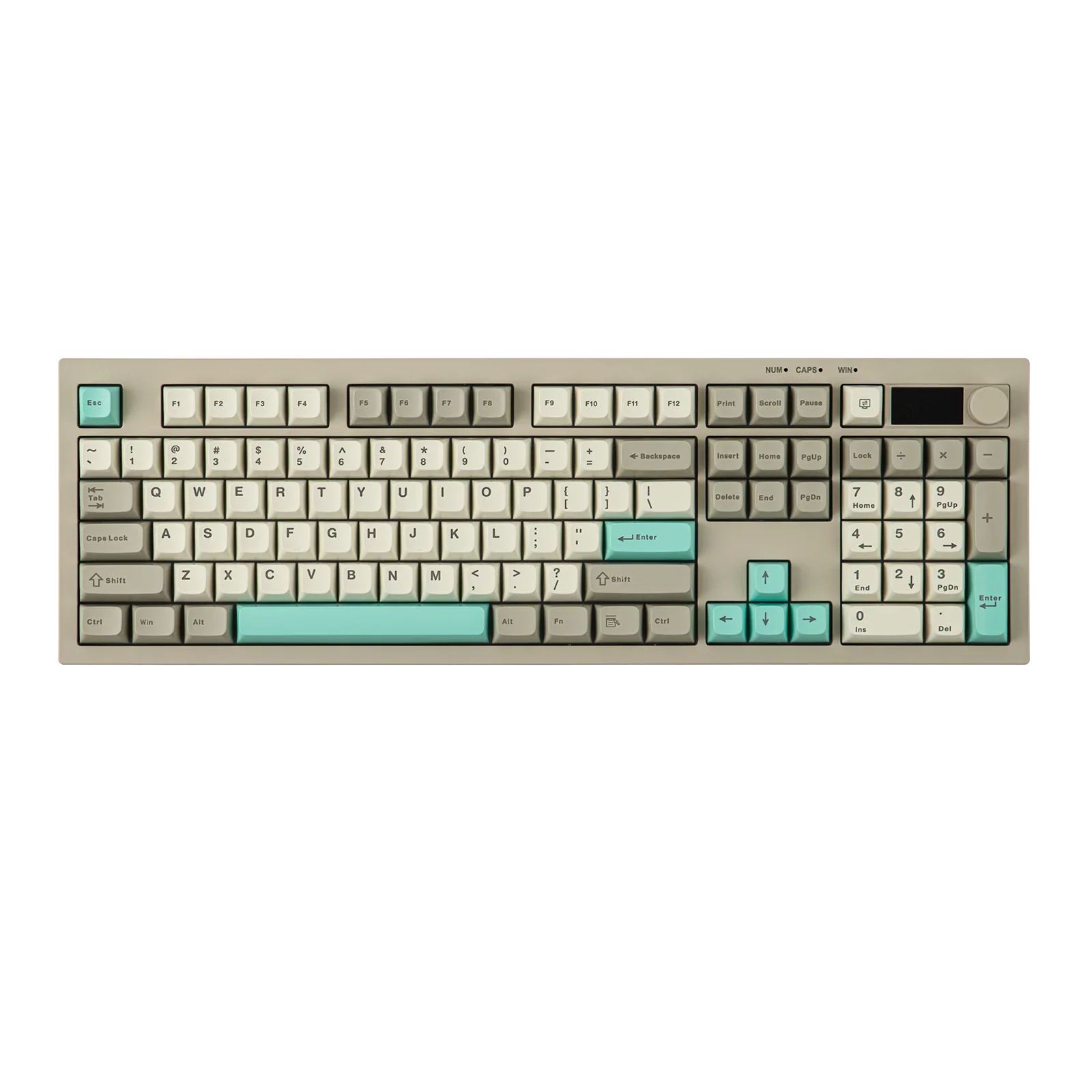 AULA S102 PRO Tri-model Silent Membrane Keyboard 2.4G Wireless TFT Display Volume Knob RGB Full Size ANSI US for PC Game Office